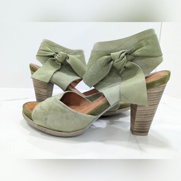 Anthropologie HISPANITAS sued leather side zip ankle peep toe shoes bootie sz 39 - Picture 4 of 11